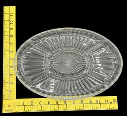 (3) Vintage Glass Serving Platters, Including