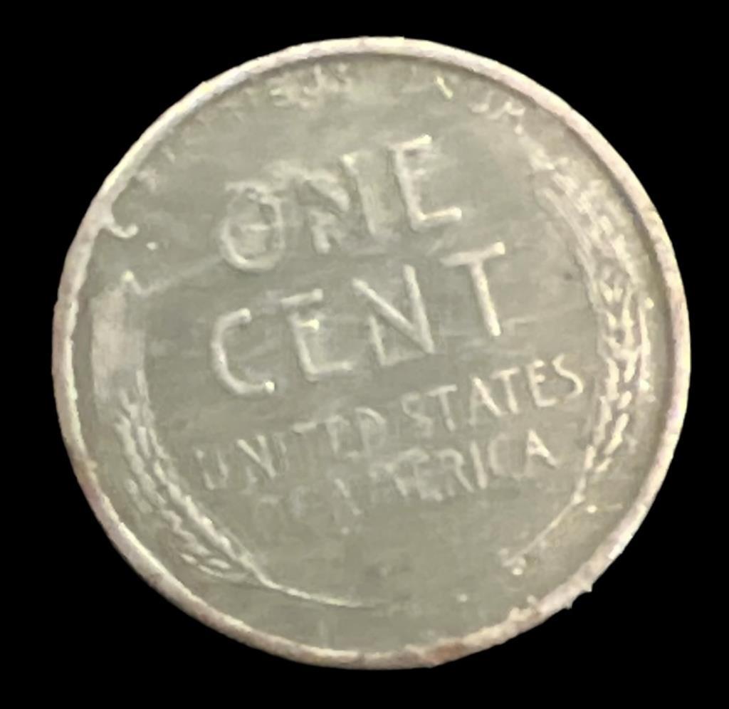 Steel 1943 Wheat Penny—No Mint Mark