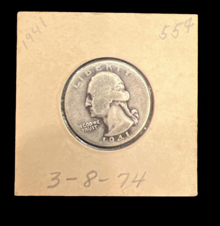 Double Die 1941 Quarter