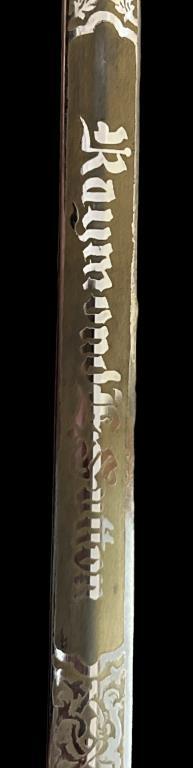 Knights Templar Masonic Sword, Engraved “