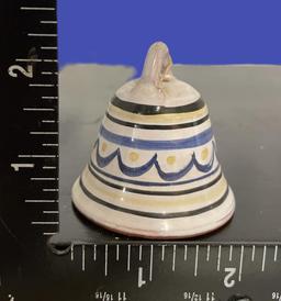 Mexican Tonala Style Bud Vase and Bell