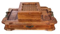 Vintage Jewelry Box - 12” x 6 1/2”, 5 1/2” H -