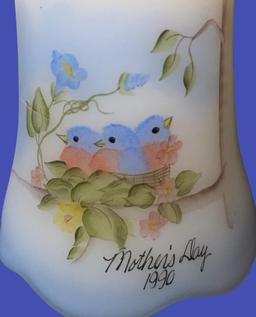 Fenton Handpainted Mother’s Day Bell 1990