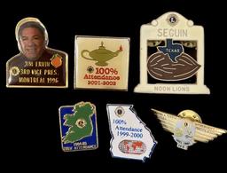 Assorted Lions Club Pins