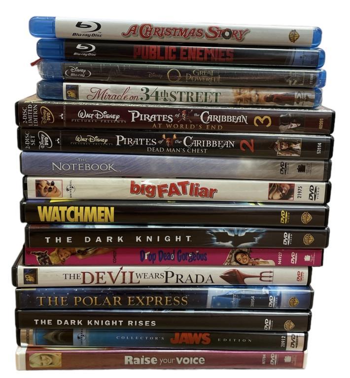 Assorted DVDs & Blu Ray Discs