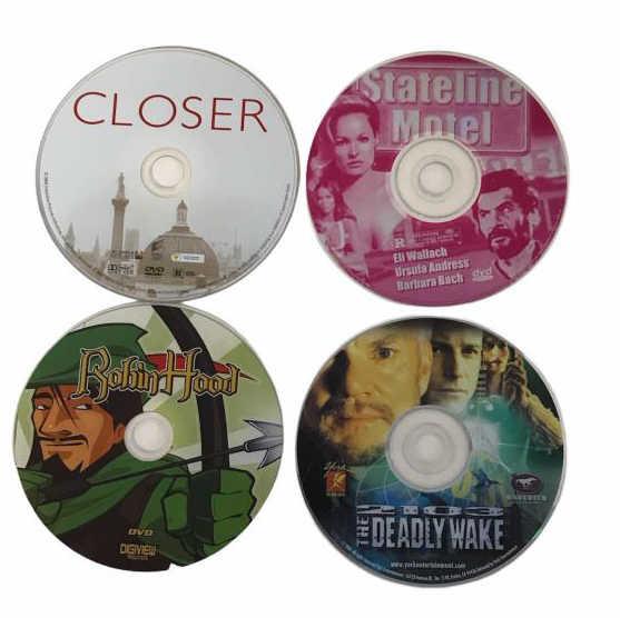 Assorted DVDs, DVD cases