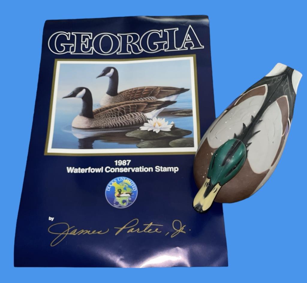 Duck Decoy and Georgia Ducks Unlimited 1987