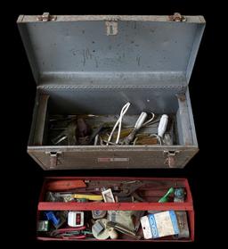 Vintage Craftsman Toolbox With Assorted Vintage