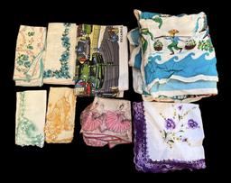 Vintage Women’s Handkerchiefs, Scarves, Linens,
