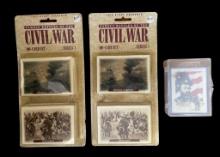 (2) Famous Battles of the Civil War Cards NIB a