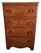 Five Drawer Chest of Drawers—29” x 17 1/2”, 45