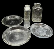 Assorted Glassware, Including Fire King, Pyrex,