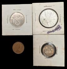 Assorted Foreign Coins: UK, Australia,