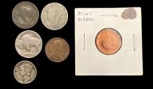 Assorted Antique and Vintage US Coins: (2) I