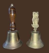 (2) Vintage Brass Bells