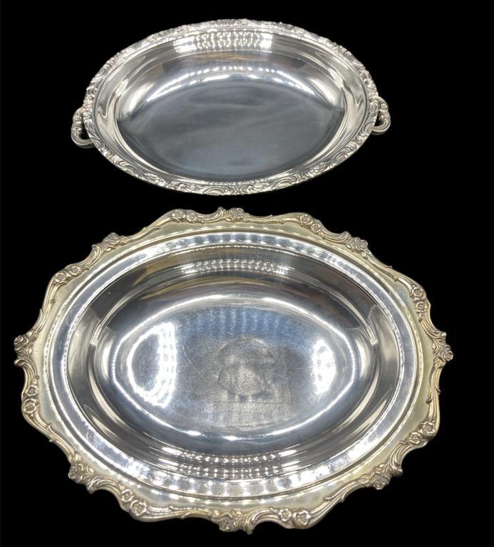 (3) Silverplate Serving Items