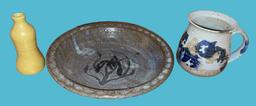 Assorted Pottery: Pigeon Forge Pottery Bid Vase,