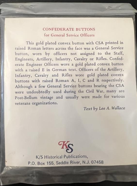 (2) Packs of CSA Authentic Reproduction Tunic