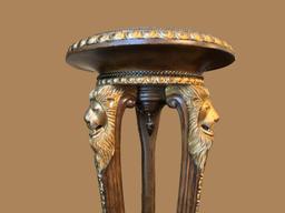 Maitland Smith Round Marble Top Regency Pedestal