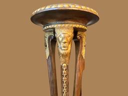 Maitland Smith Round Marble Top Regency Pedestal