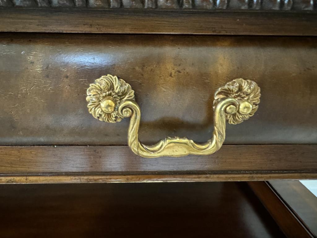Maitland Smith Marble Top 3-Drawer Stand--55 1/2"