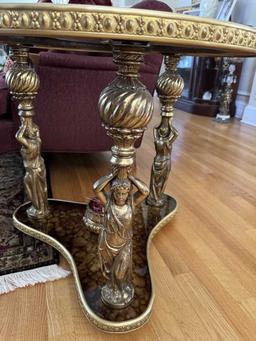 Round Vintage End Table--27 3/4" Diameter, 24"