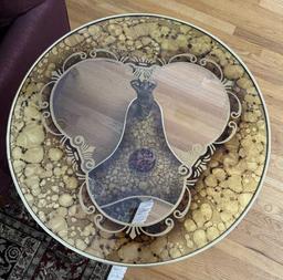 Round Vintage End Table--27 3/4" Diameter, 24"