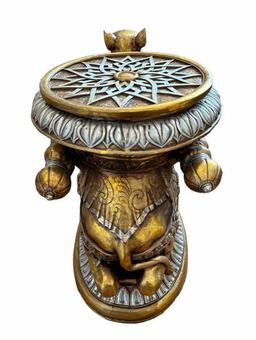 Moroccan Inspired Figural Camel Stand--Top Lifts