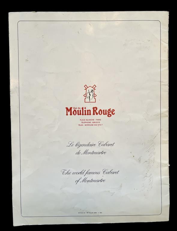 Vintage Moulin Rouge Program (1983)