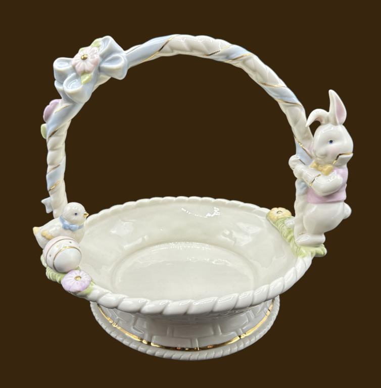 Assorted Easter Dishes & Decorations including (2)