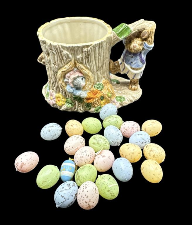 Assorted Easter Dishes & Decorations including (2)
