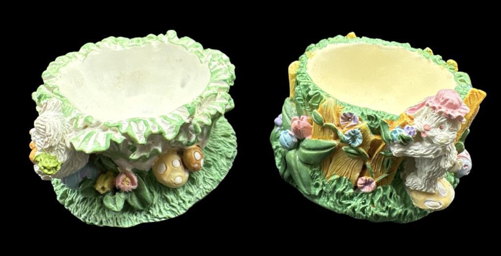 Assorted Easter Dishes & Decorations including (2)