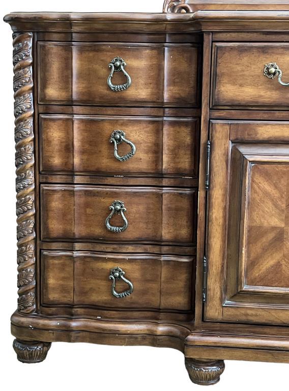 Dresser with Mirror--(1) Drawer over (2) Doors