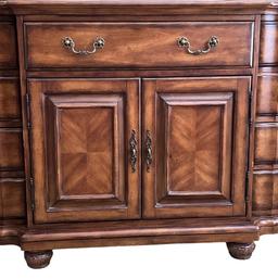 Dresser with Mirror--(1) Drawer over (2) Doors