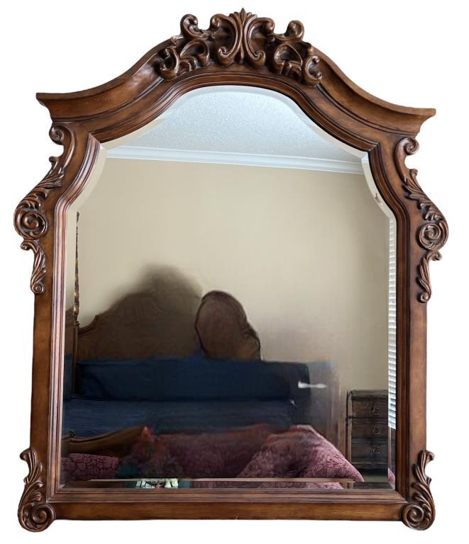 Dresser with Mirror--(1) Drawer over (2) Doors