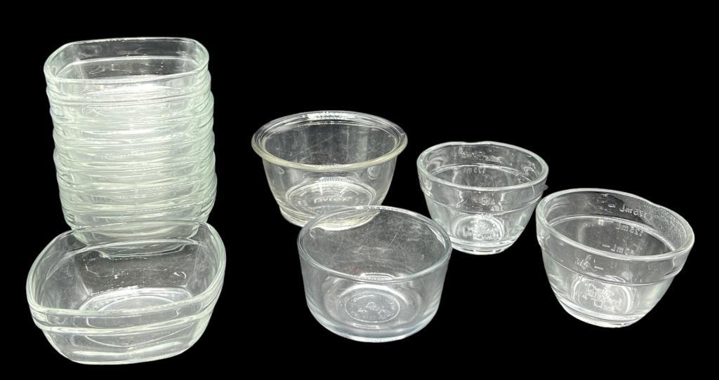 Assorted Ramekins Including: Pyrex, Pampered Chef,