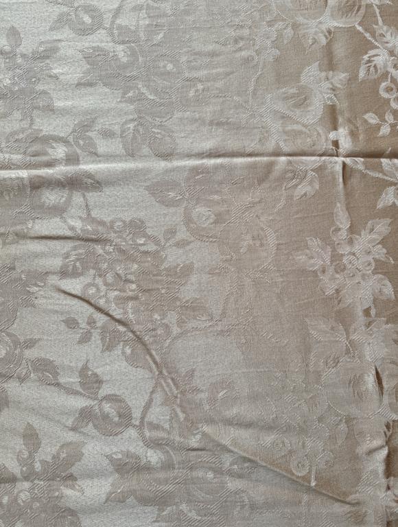 Gold Damask Tablecloth - 140 1/2” x 58”