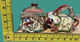 (4) Fitz & Floyd Items: Twas the Night Before