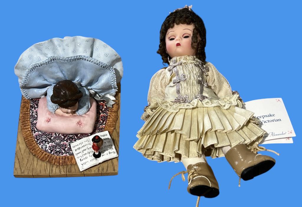 (2) Madame Alexander Items: Keepsake Silk