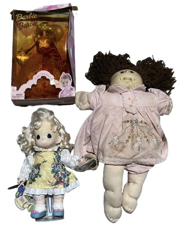 Assorted Vintage Dolls: Cabbage Patch, Precious