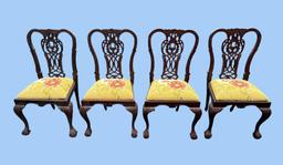 Set of (7) Mahogany Chippendale Style Dining