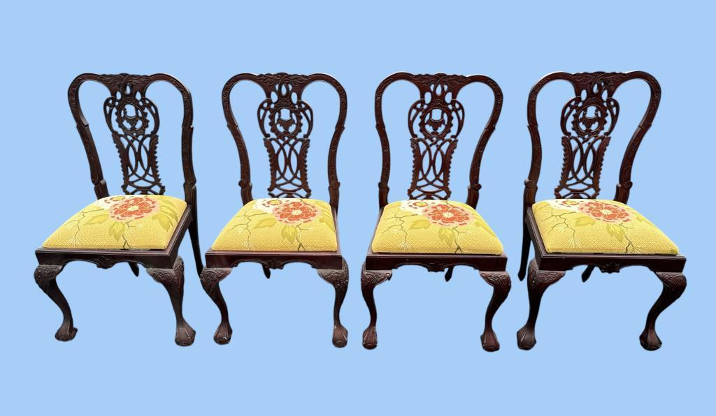 Set of (7) Mahogany Chippendale Style Dining