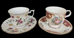 (4) Collectible Cups & Saucers: