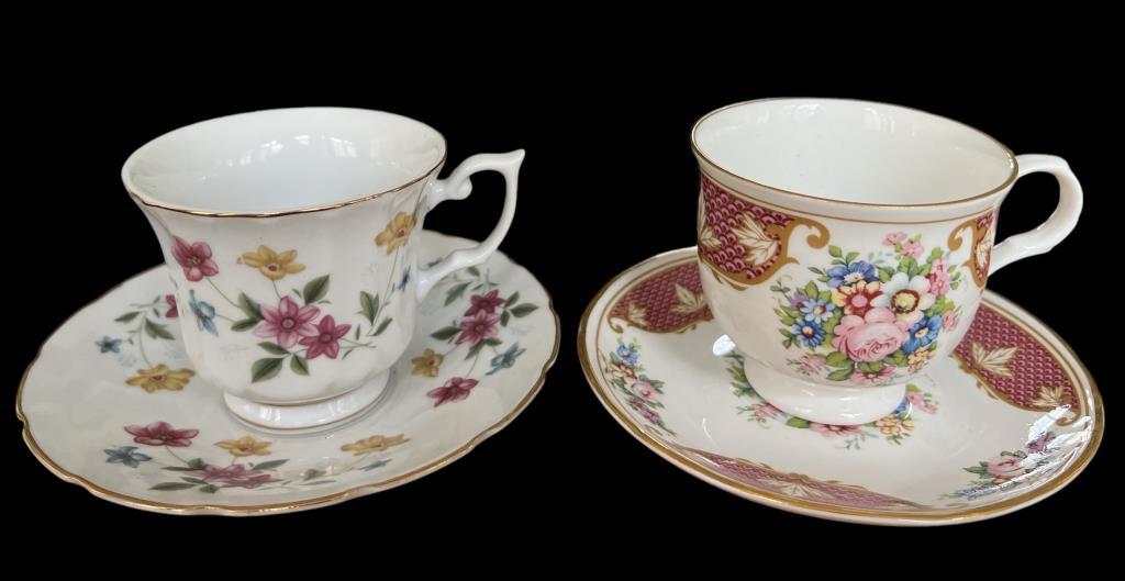 (4) Collectible Cups & Saucers: