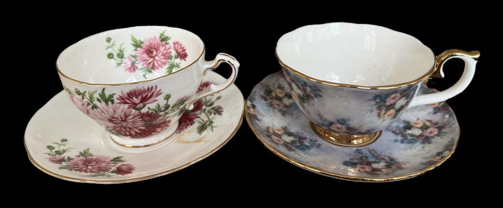 (4) Collectible Cups & Saucers: