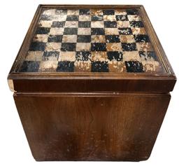 Chess Board Storage Box, Some Damage—16” Square,