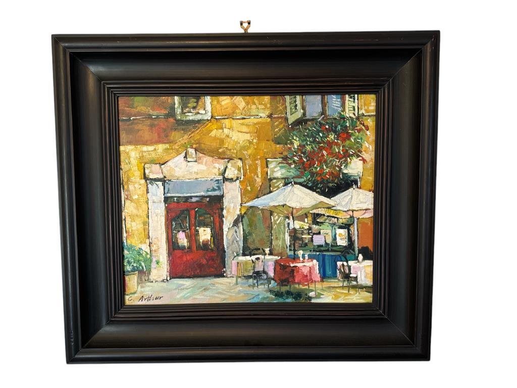 Framed and Signed Oil Painting—Signed “C.