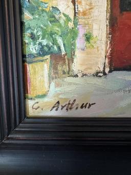 Framed and Signed Oil Painting—Signed “C.