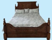 King-Size Bed (Bedding Not Included)