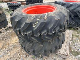 PALLET OF 2 KUBOTA REAR TIRES AND RIMS